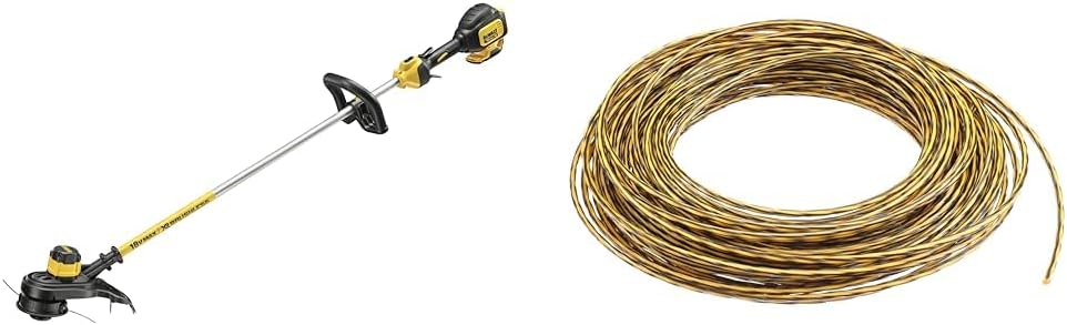 DEWALT Akku-Rasentri mmer (18 Volt, bürstenlos, 30 cm Schnittbreite, zwei-Stufen-Elektronik, Bumb-Feed Fadenverlängerung, für große Flächen und Gärten, Lieferung ohne Akku und Ladegerät) DCM561PB