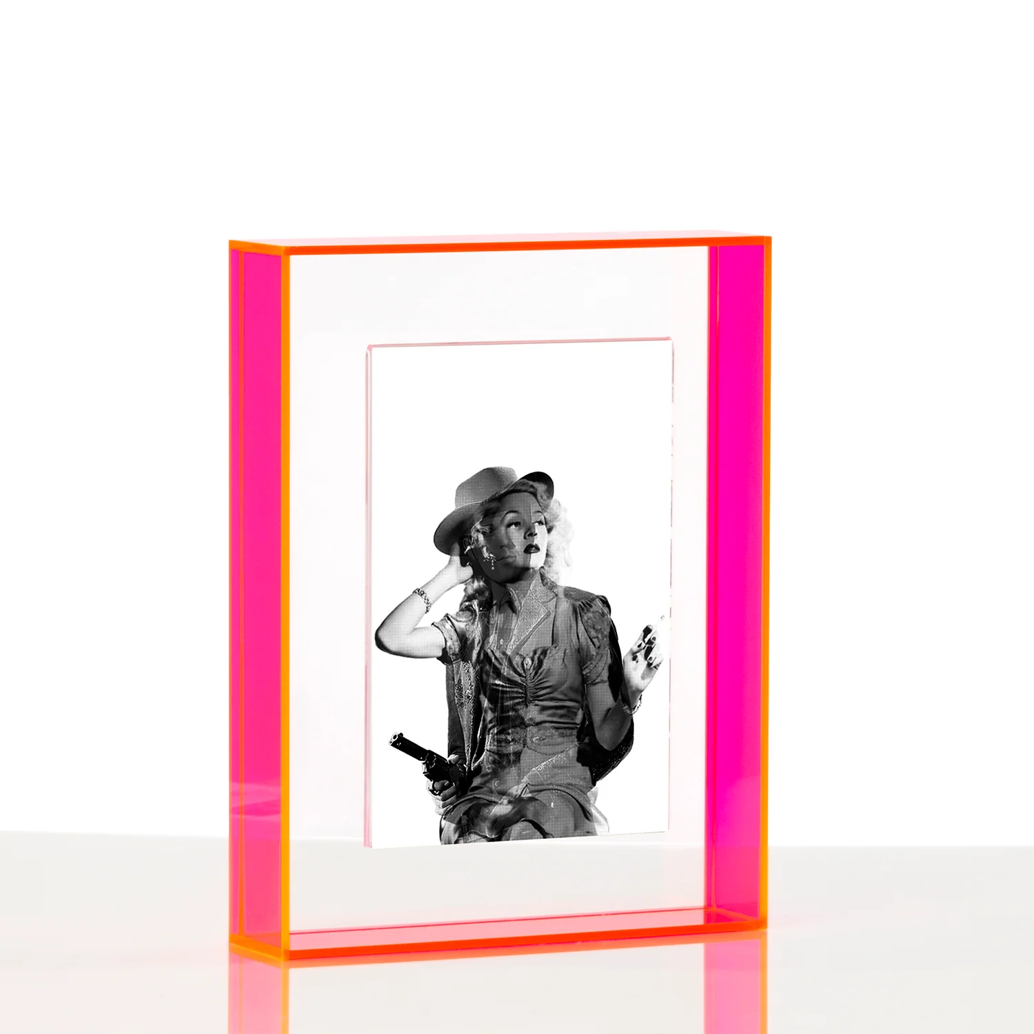 Smoking Gun by B. Shawn Cox 4x6  Framed In Your Choice of Magnetic Float Frame
