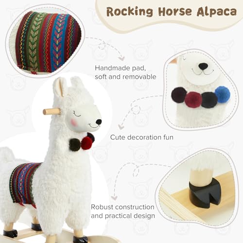 labebe Peluche a Dondolo da Bambino, Giocattolo a Dondolo di Animale farcito, Rocker di Alpaca : Amazon.it: Giochi e giocattoli