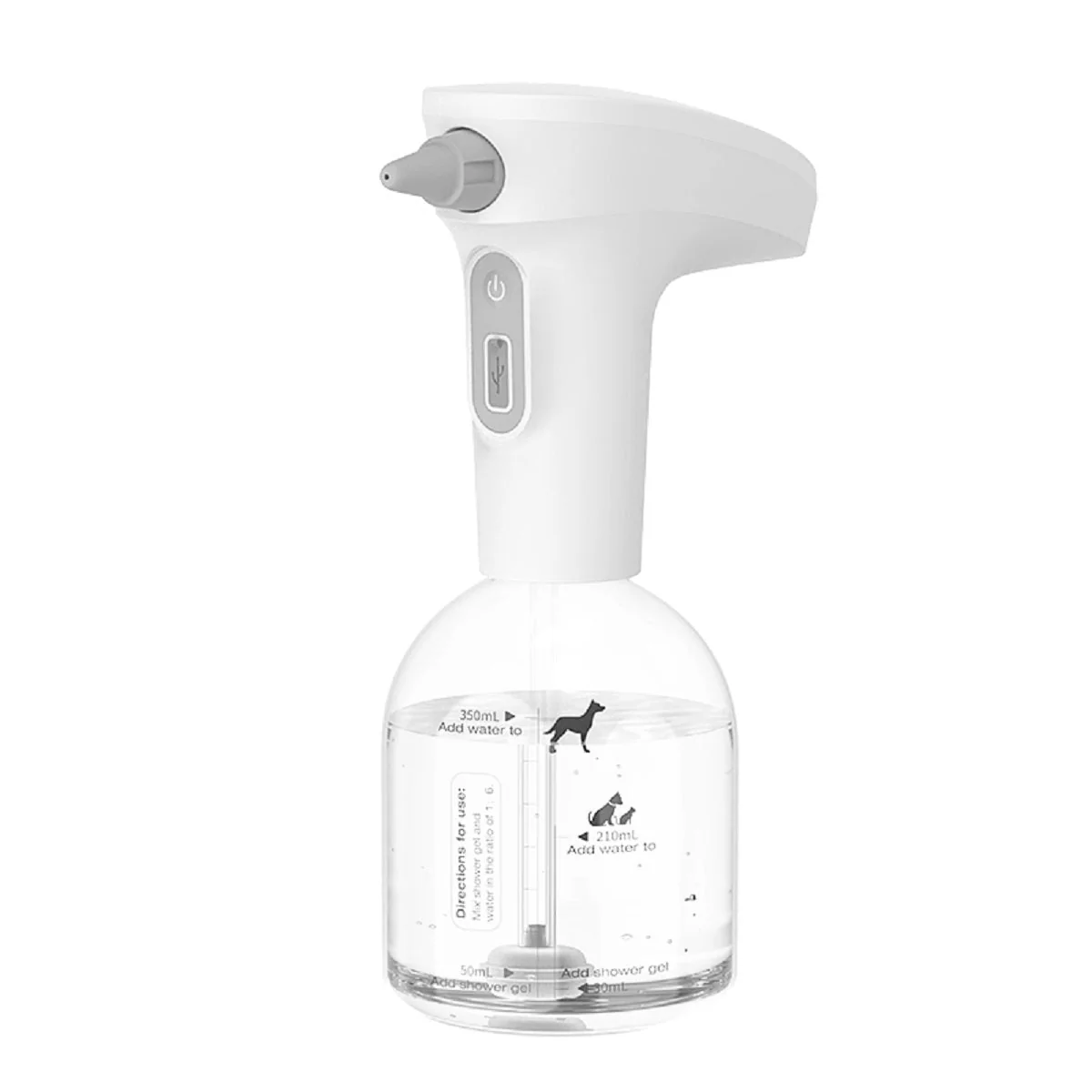 Automatic Pet Soap Dispenser with Whisper-Quiet Motor & Adjustable Nozzles