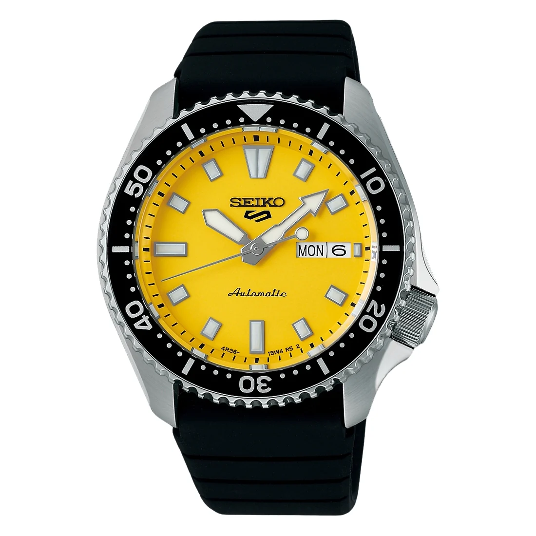 Orologio Seiko 5 Sports SRPL87K1 giallo in stile SKX
