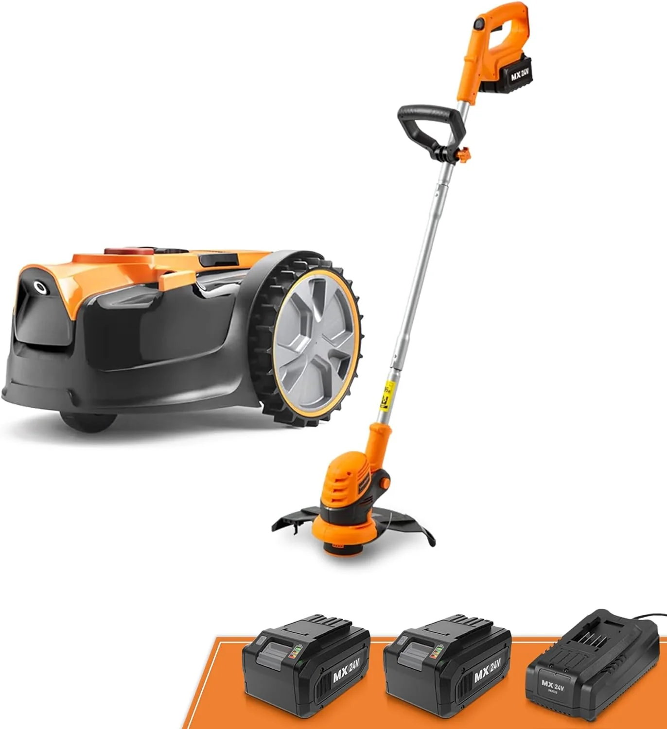 LawnMaster VBRM16 OcuMow Robotmaaier geschikt voor tot 100 m2 - Zelfrijdende robotmaaier met MX 24V 4.0Ah lithium-ionaccu Zonder draad