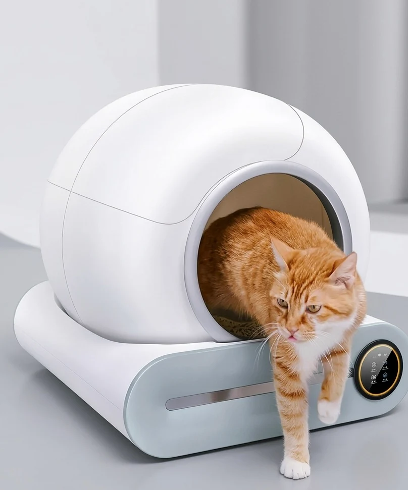 Automatic Self-Cleaning Cat Litter Box | App-Controlled | 65L | Wi-Fi | Includes 15 Litter Bags
