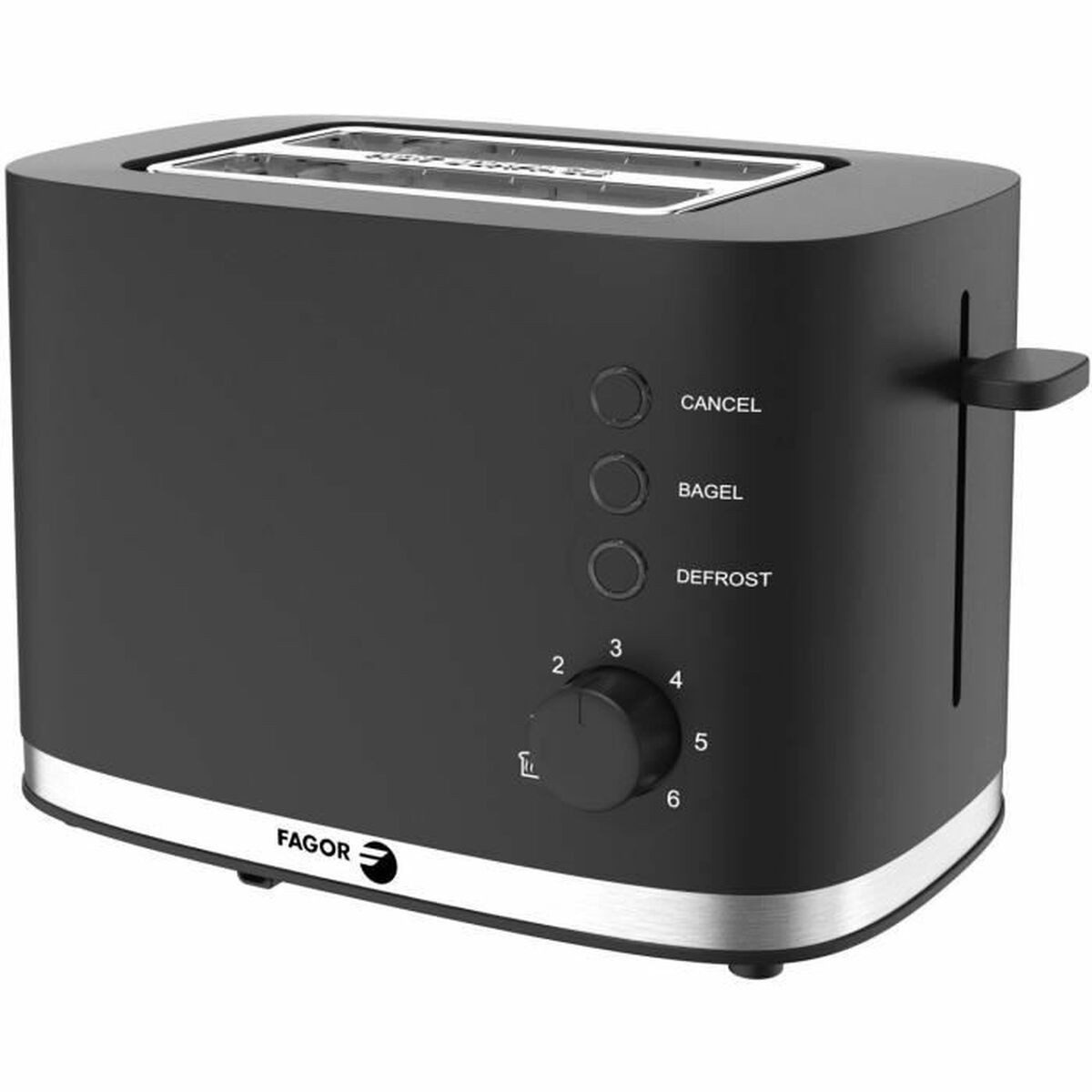 Toaster Fagor Toaster 870 W kompakt modern mit Bräunungsstufen und Auftaufunkt