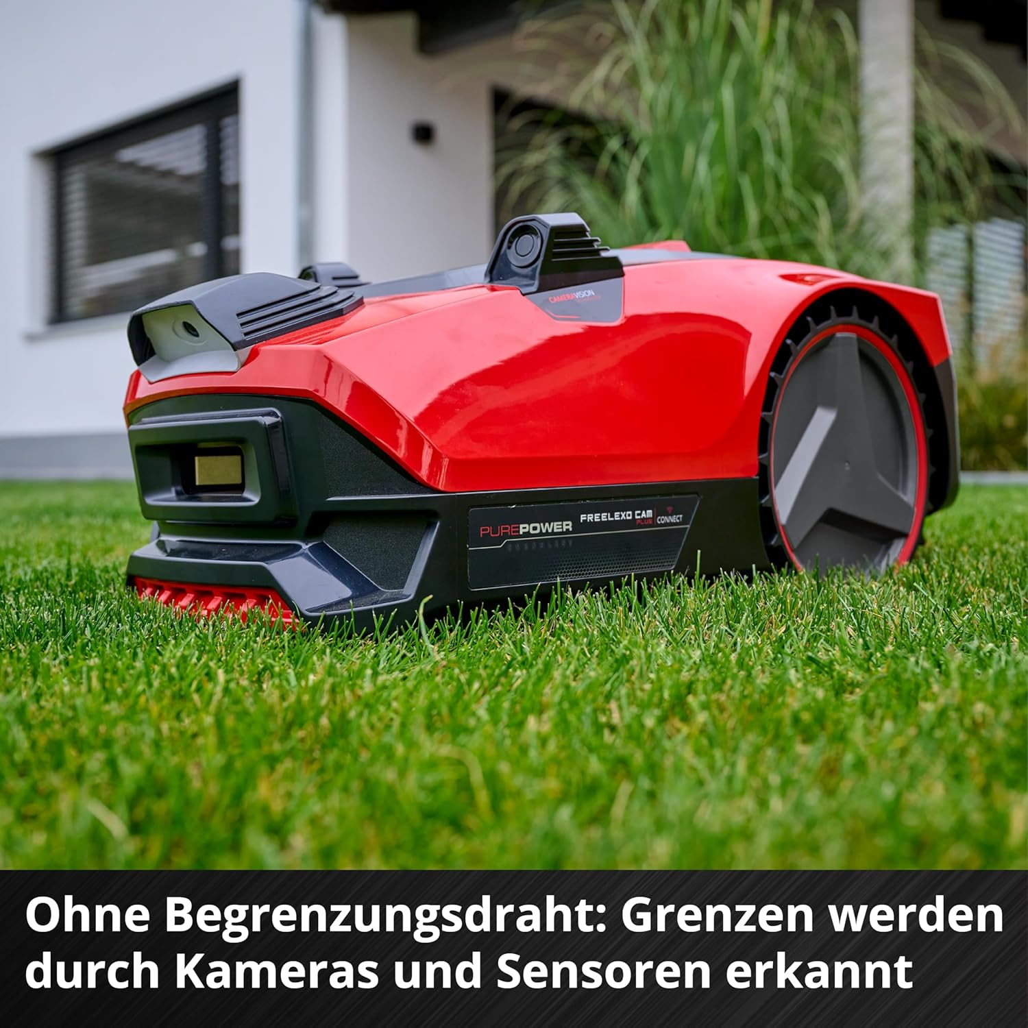 Einhell Akku-Rasenmäher RASARRO 36/38 Kit Power X-Change (36 V, 38 cm Schnittbreite, 450 m², Brushless, Mulchfunktion, 45L Fangkorb, inkl. 2x 4,0 Ah Akkus + Twincharger)