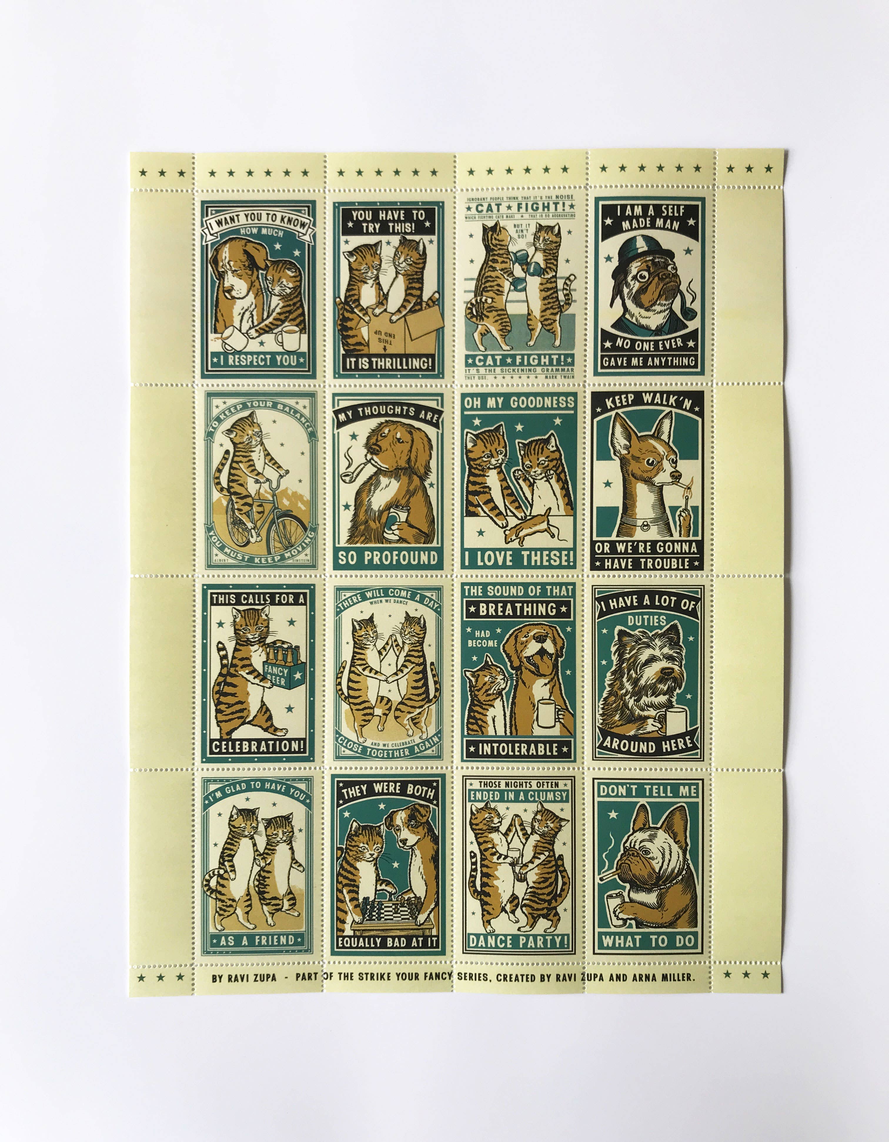 The Portland Stamp Company - Complicated Friendships - Lick & Stick Stamps