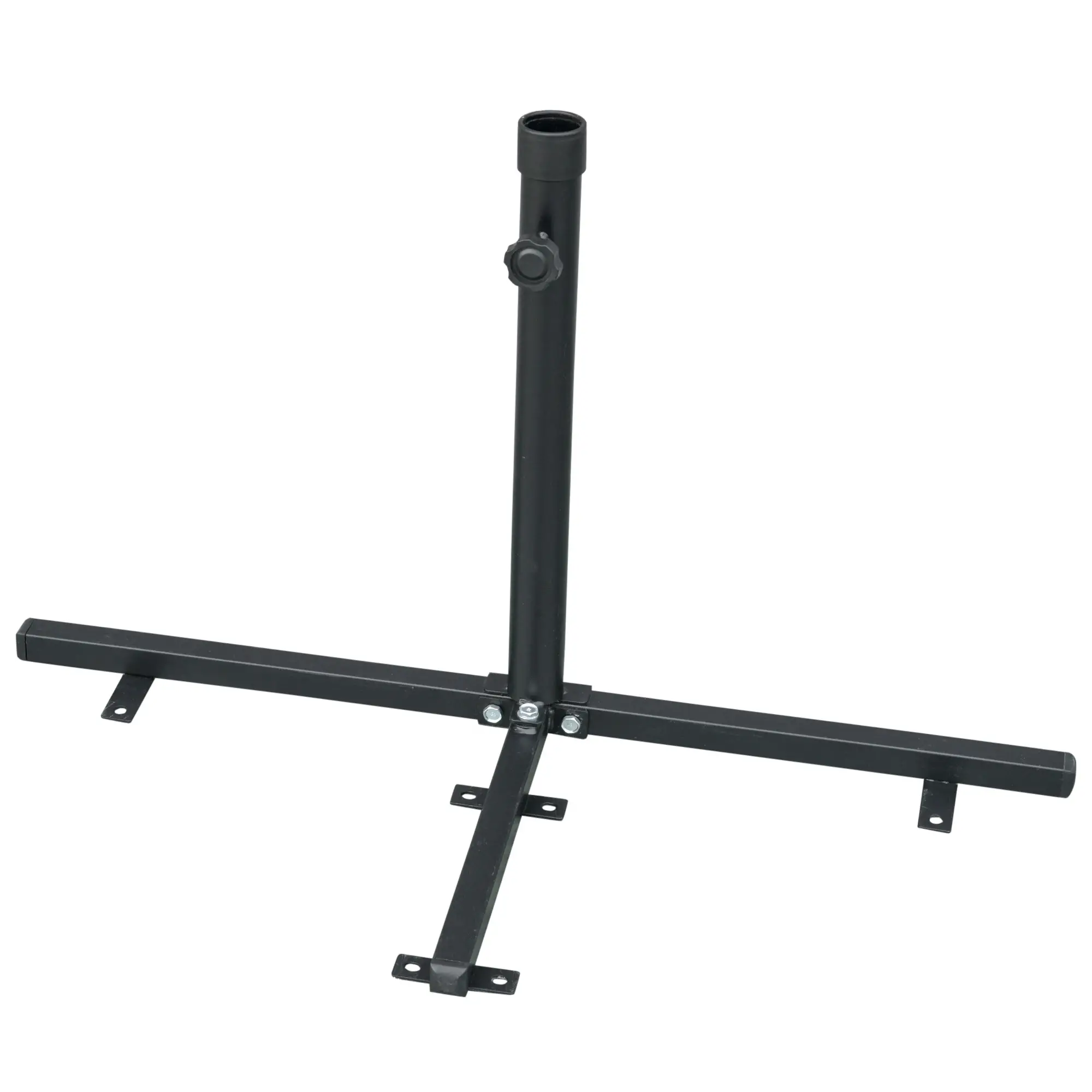 Outsunny Halfronde Parasol met Handslinger Ventilatie