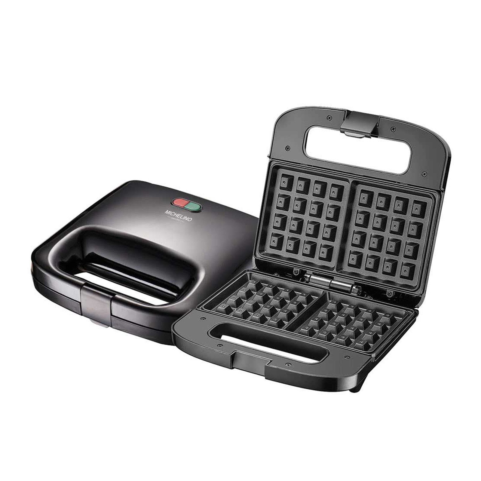Waffeleisen Doppelwaffeleisen eckig schwarz 750 W