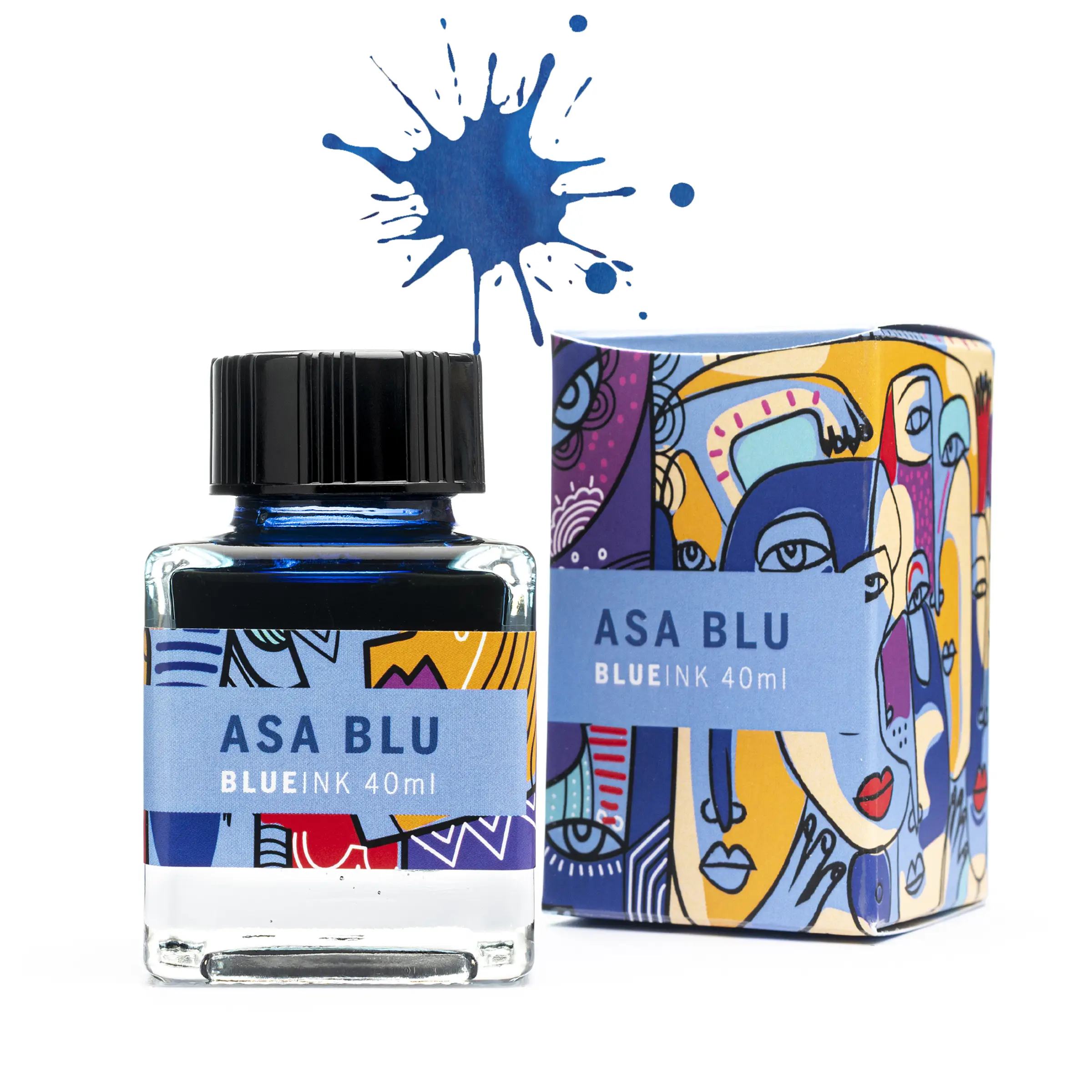 Leonardo Officina Bottled Ink for Fountain Pens Asa Blu (Blue)