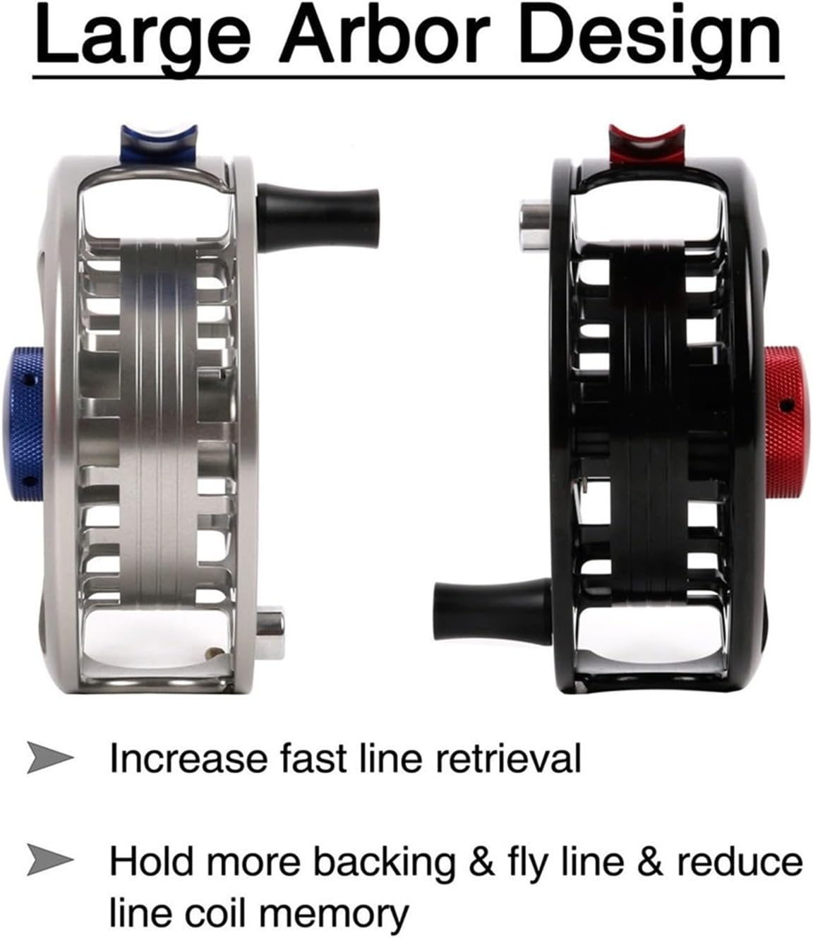 Fliegenfischerrolle, Fliegenfischen Reel Multi Disc Drag Wasserdicht Salzwasser Süßwasser Schwarz Mehrere Größen(Black Reel,10000 Series)