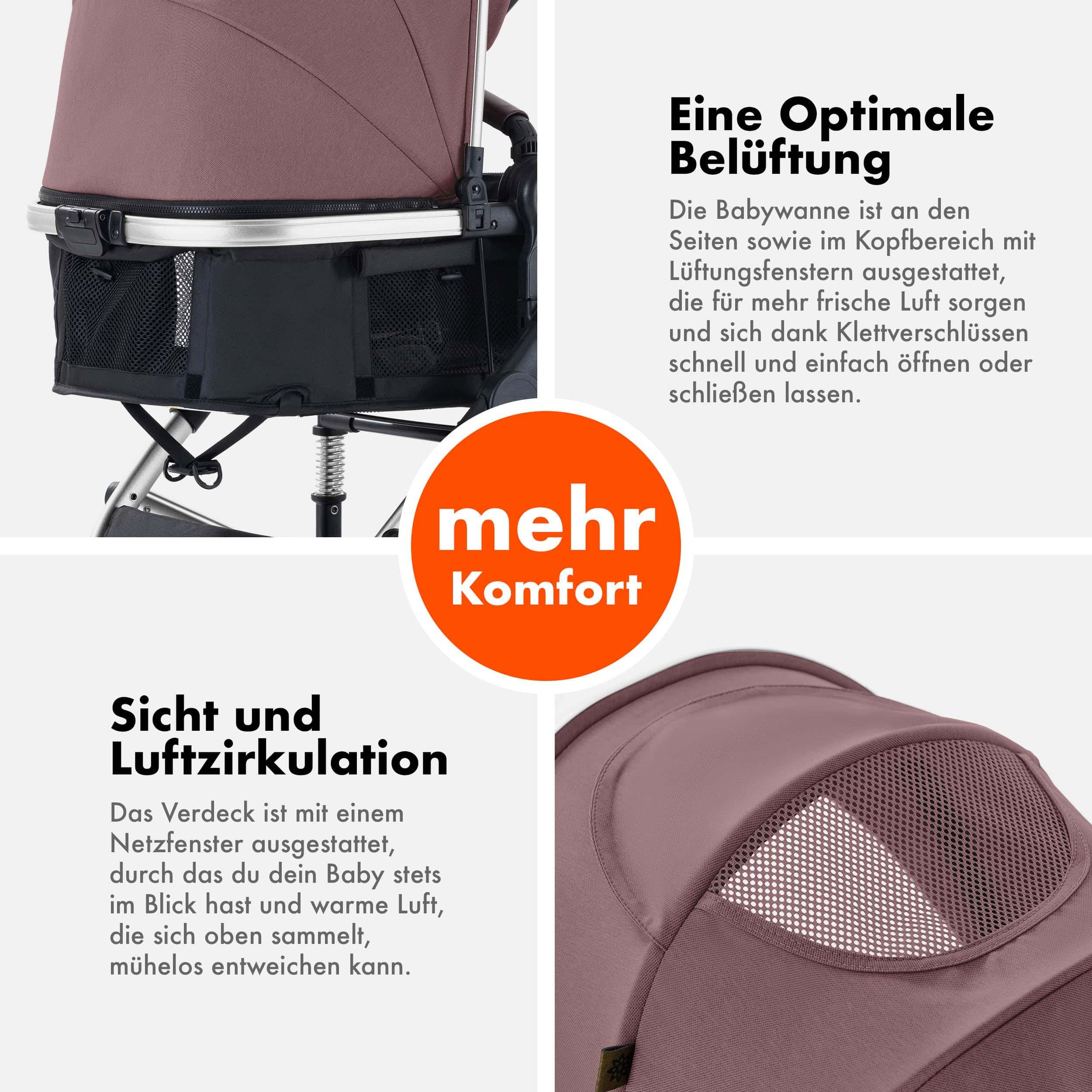 Kombi-Kinderwagen NEOMOVE 2in1 Kinderwagen, Buggy und Babywanne in einem