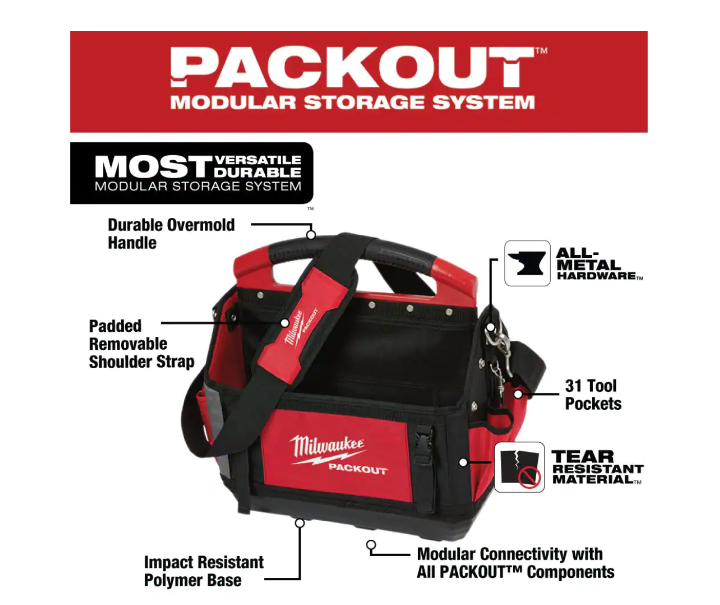48-22-8315-48-22-6625 15 in.  Tote with 25 ft. Compact Tape Measure