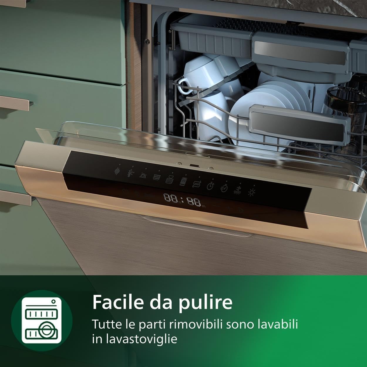 Serie 5000 Airfryer XXL Connessa – 16 Funzioni di Cottura, Fino al 90% di Grassi in Meno, Compatibile con App e Alexa, Capacità 7.2L, Facile da Pulire, Ricette Salutari (HD9285/90)
