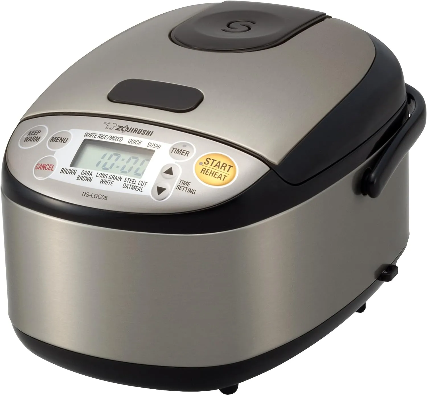 Zojirushi Rice Cooker & Warmer, 3 Cups, Stainless Black