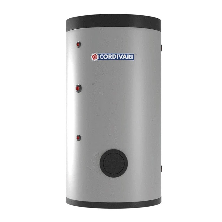 Volano Termico Cordivari PDC Pensile Per Pompa di Calore Da 50 LT Acciaio al Carbonio PVC Colore Grigio Codice 3070160920003