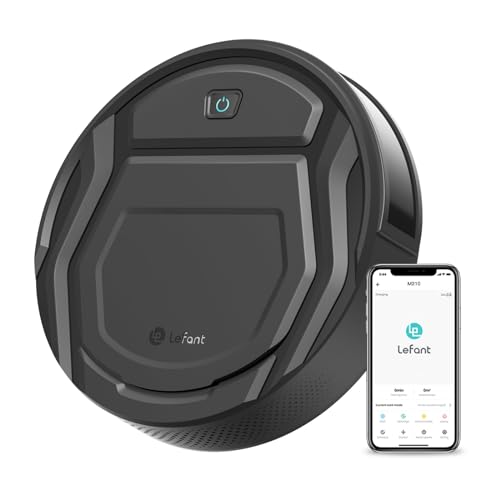 LEFANT Robot Aspirapolvere con 2200Pa, Senza Grovigli,7,6cm Ultra Sottile,Autocaricante,Wi Fi/App/Alexa,120 Minuti,6 Modalità di Pulizia,Ideale per Peli di Animali Domestici,Pavimenti Duri M210 Pro : Casa e cucina