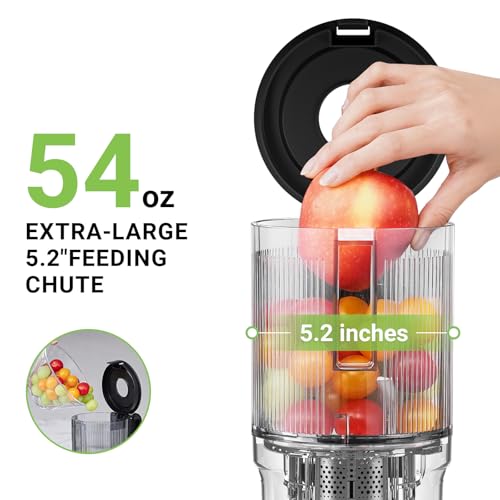 AMZCHEF Cold Press Juicer, Juicer Machines   5.2