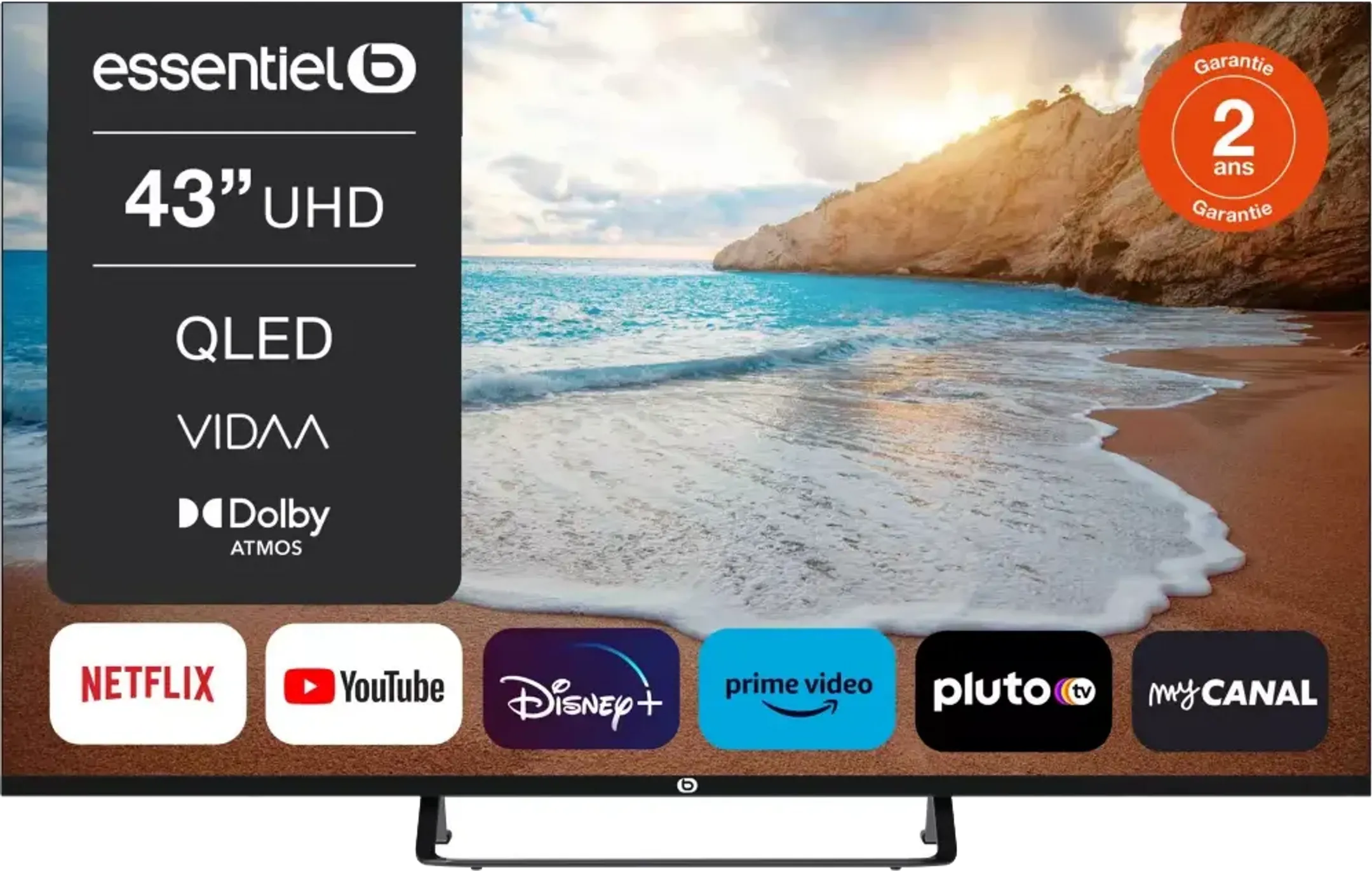 Essentiel-B QLED TV 4K 43QLED306  - 43 inch
