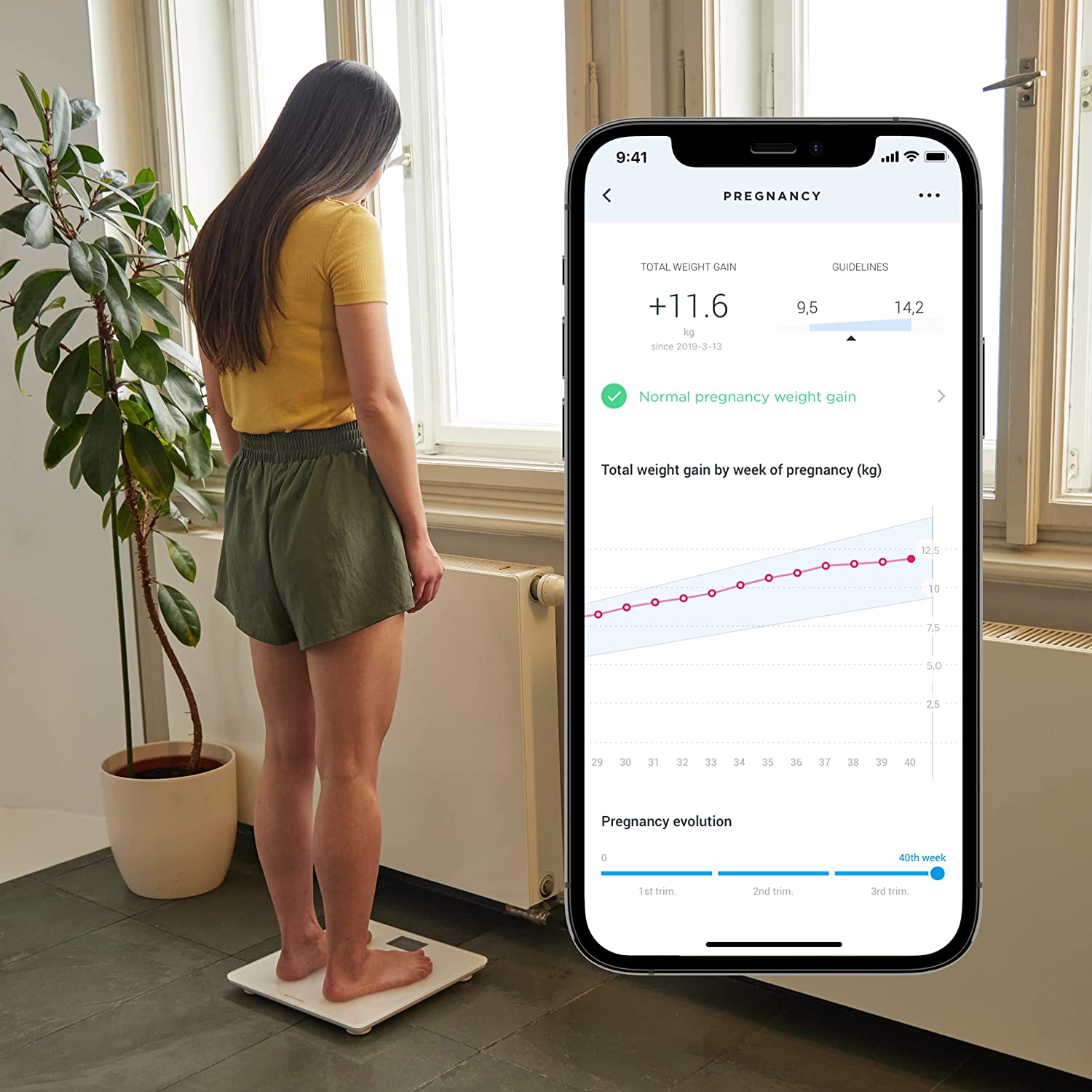 Withings Body+ - Digital Wi-Fi Smart Scale with Automatic Smartphone App Sync