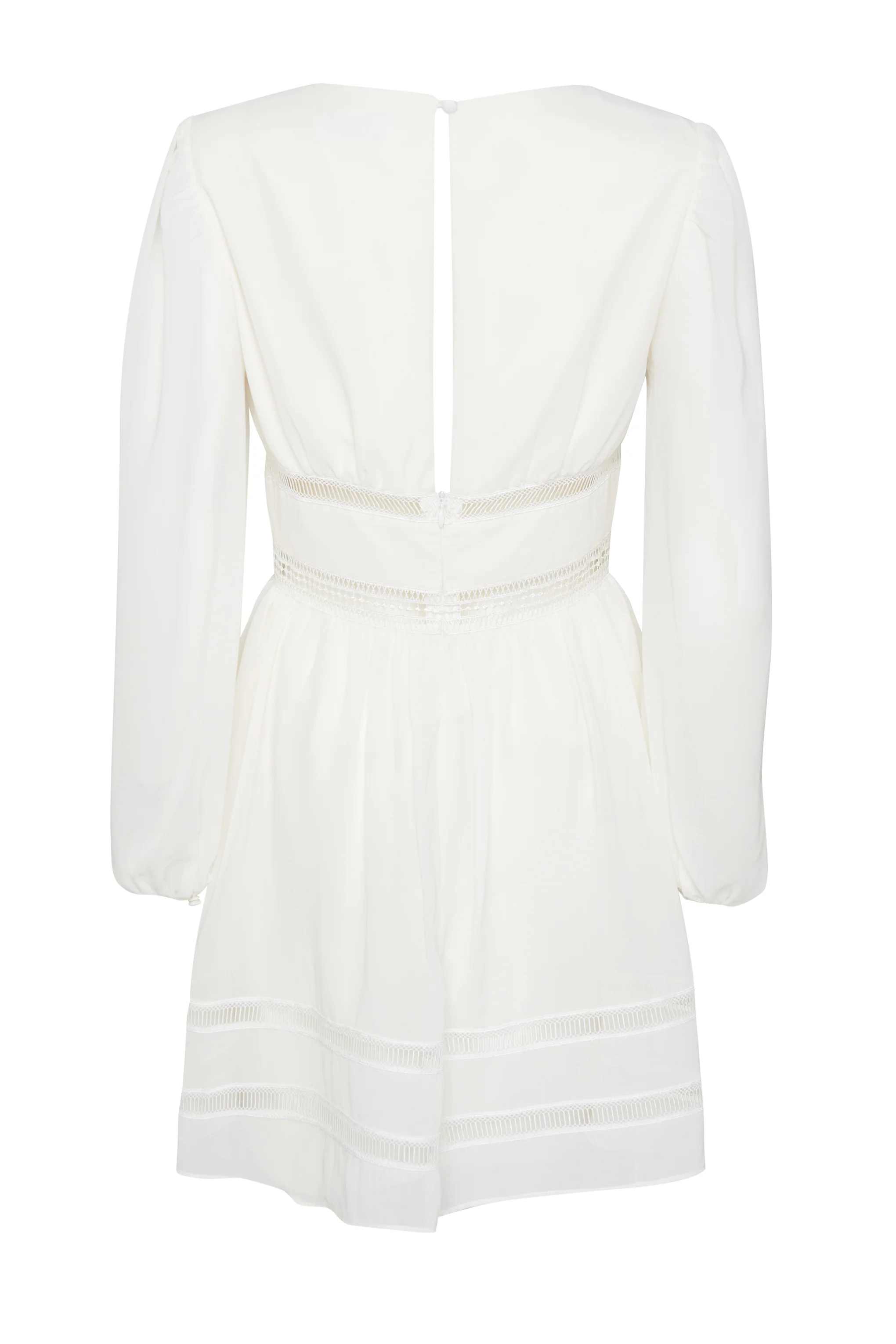 Off White Mini Skater Dress