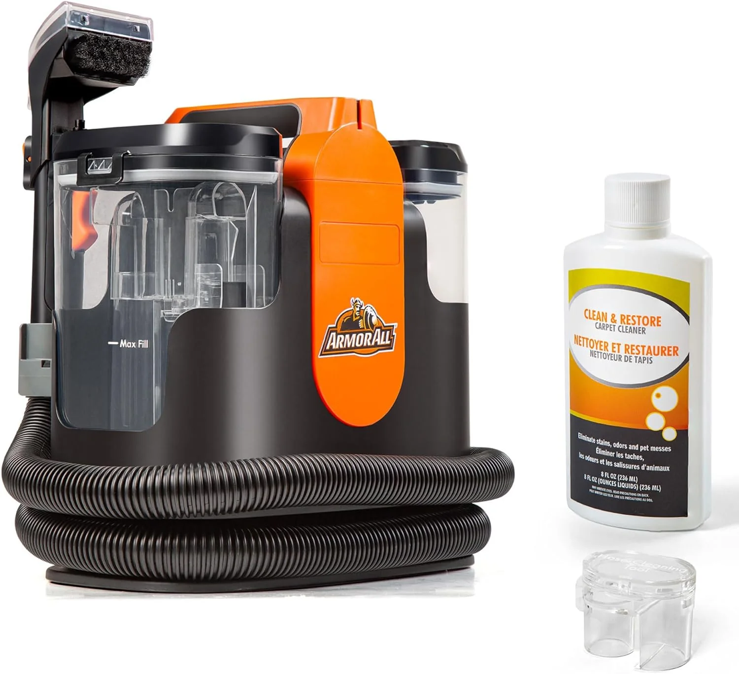 7 Amp Portable Spot Cleaner for Car Cleaning, Carpet and Upholstery Stain Removal