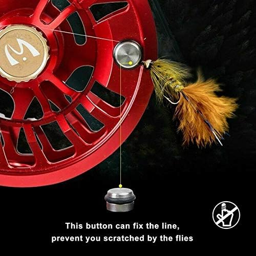 Fliegenfischerrolle, Dunn Salzwasser-Fliegenrolle, Mehrfarbig, 2–7 WT(Vermilion Red,2/4wt)