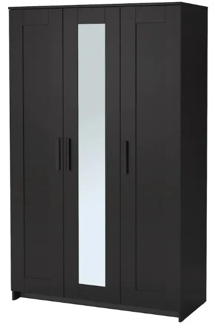 IKEA BRIMNES Armadio – 3 Ante, Bianco, 117x190 cm