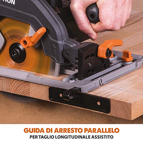 Evolution Power Tools   R185CCSX Sega Circolare Multi Materiale 185 mm Compatibile con Binario Guida (Pacchetto Abbinato con Binario da 1020 mm Incluso), 230 V : Amazon.it: Fai da te
