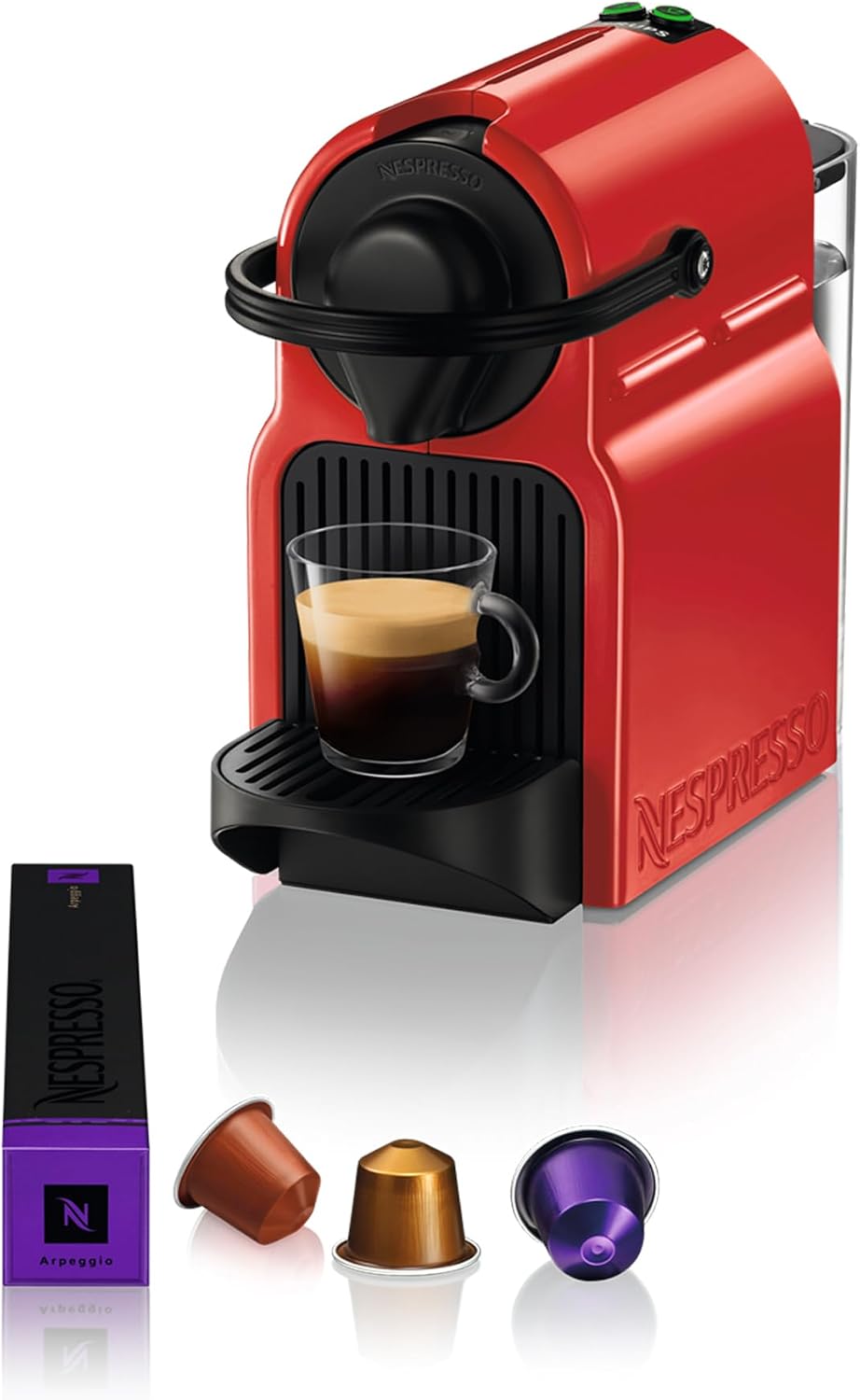 Krups macchina da caffè nespresso rossa automatica da 19 bar yy1531fd