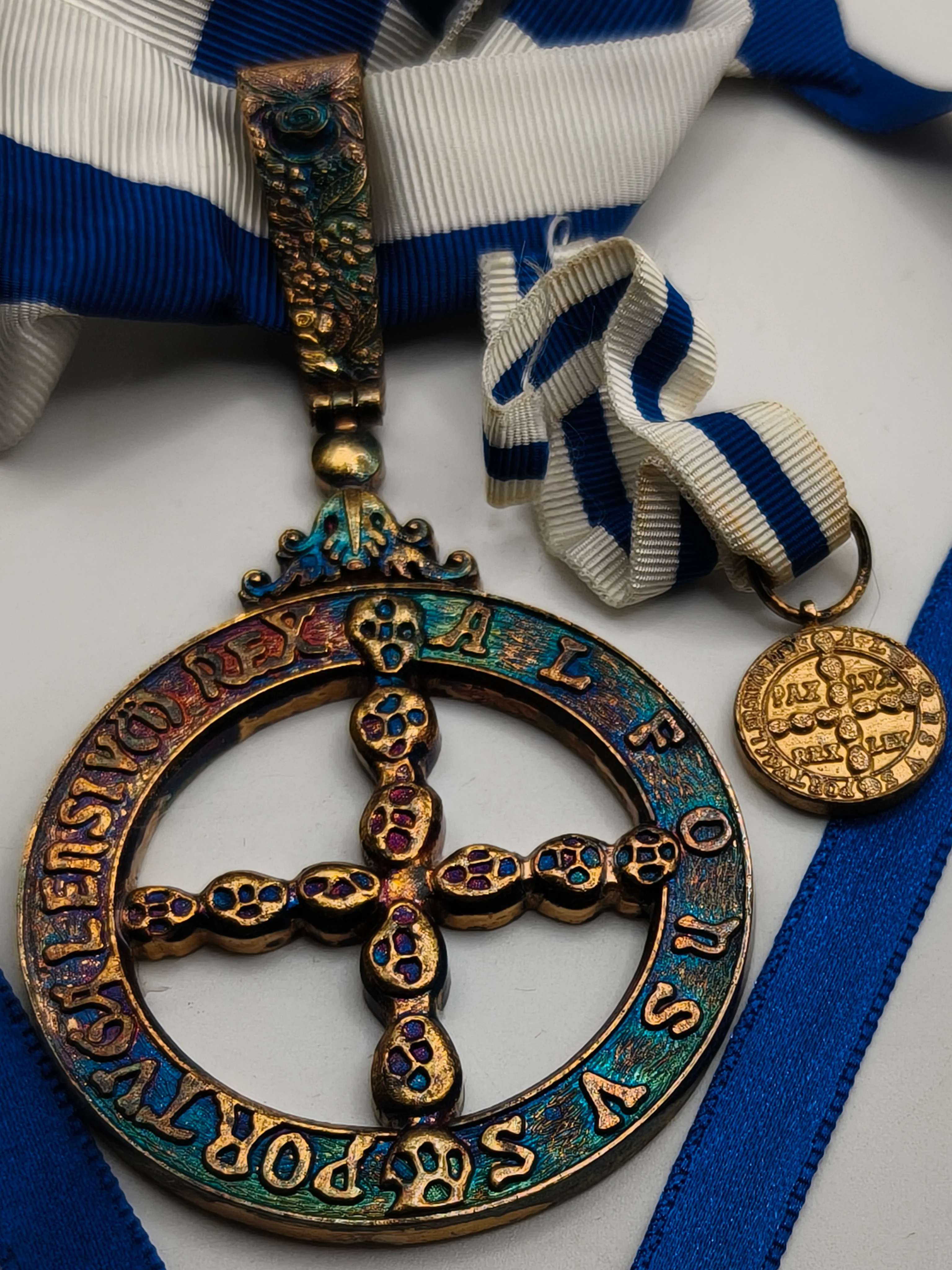 Medalla orden patronato militar. Portugal.