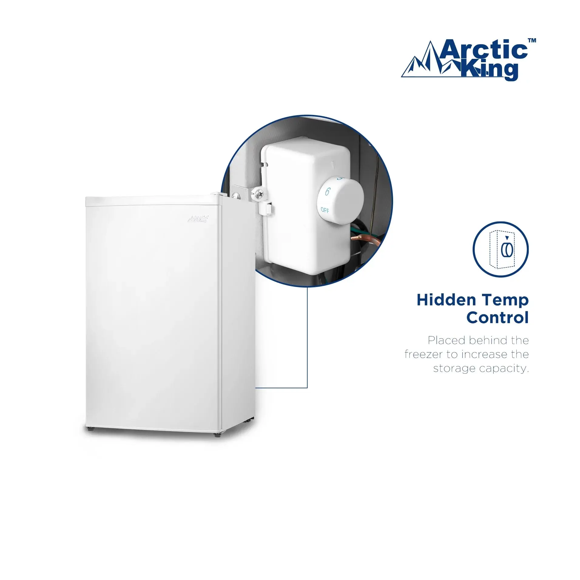 Arctic King 3.0 Cu. Ft. Staande Vriezer met Roestvrijstalen Deur, E-Star