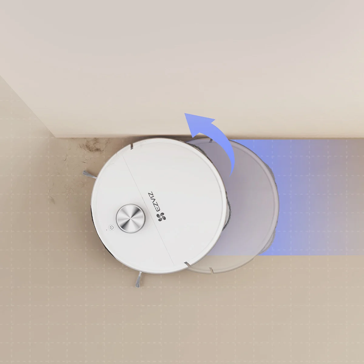 Ezviz RS20 PRO Robot Aspirapolvere Lavapavimenti Wi-Fi 7200Pa Bianco