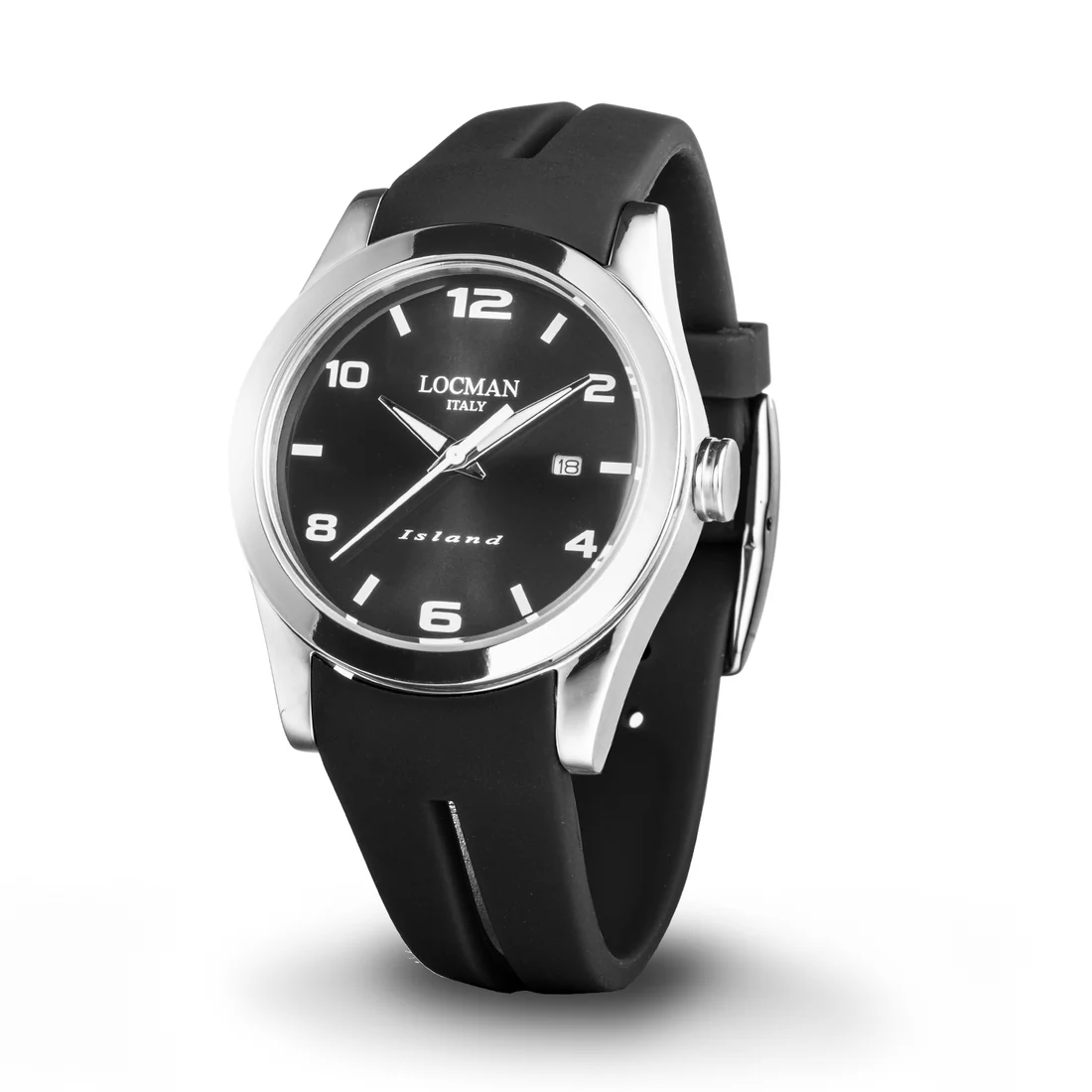 Orologio Locman Island nero cinturino silicone 0613A01S-00BKWHSK