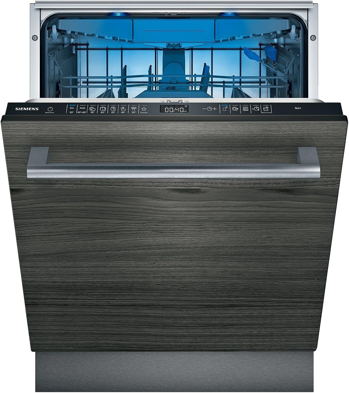 Siemens SN63EX14VE, iQ300 Smarter Geschirrsp��ler, Vollintegrierte Sp��lmaschine mit Besteckschublade, 60 cm, Auto T��r?ffnung dank autoOpen dry, Besonders leise durch iQdrive-Motor, infoLight aquaStop