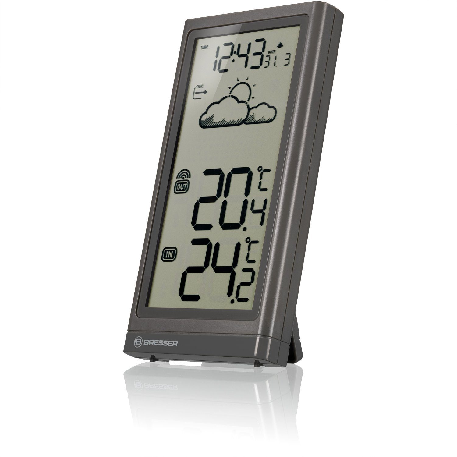 Funkwetterstation Funkwetterstation Meteo Temp grau