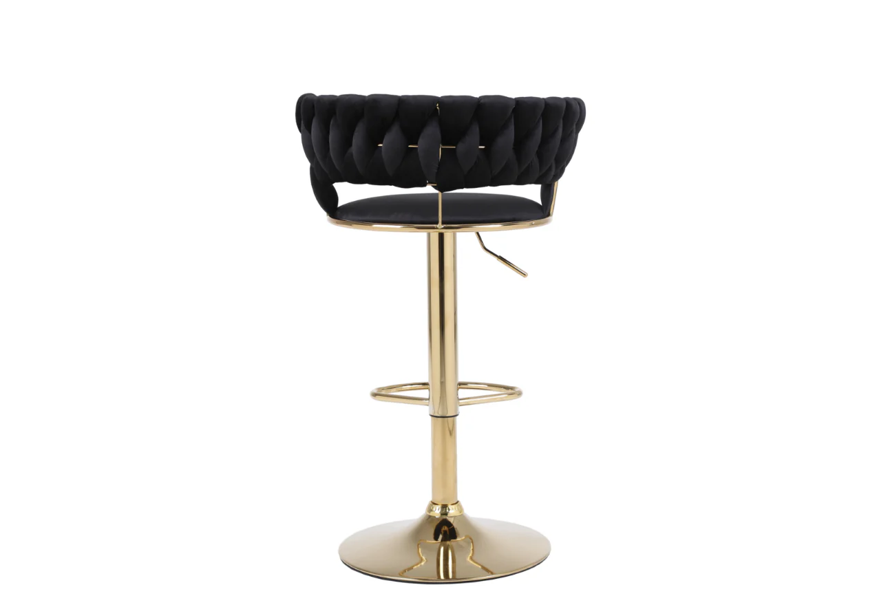 Paris Black and Gold Bar Stool