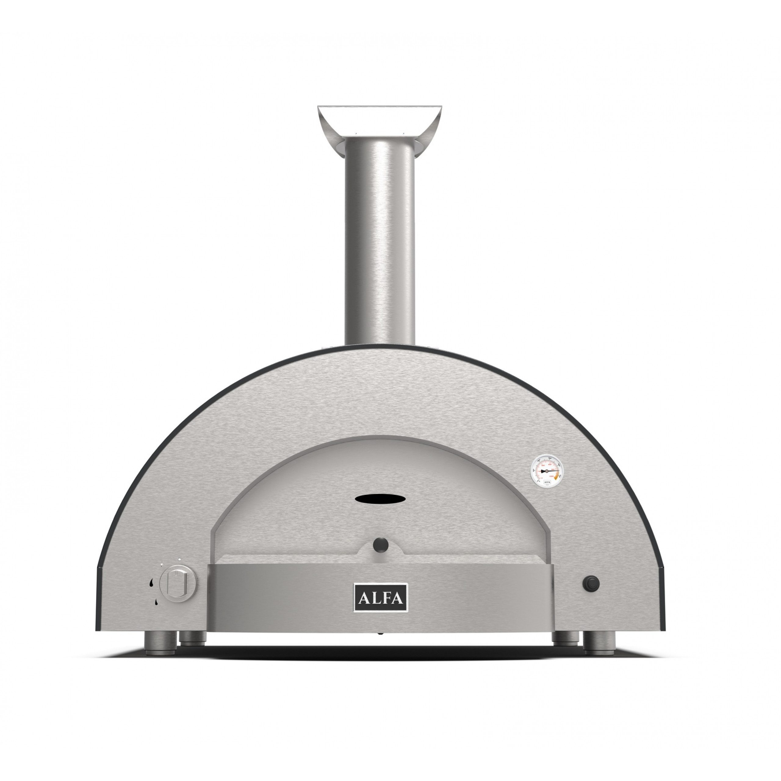 Pizzaofen Alfa Forni Gas Pizzaofen CLASSICO 4 Pizze Schiefer Grau