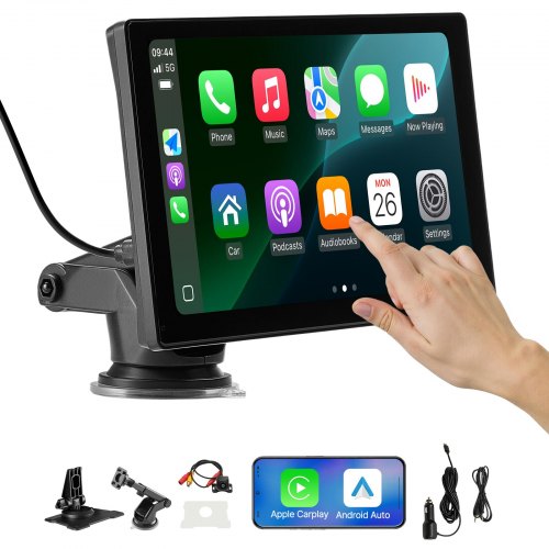 VEVOR Autoradio CarPlay Touchscreen 228,6mm Apple Android Auto Rückfahrkamera