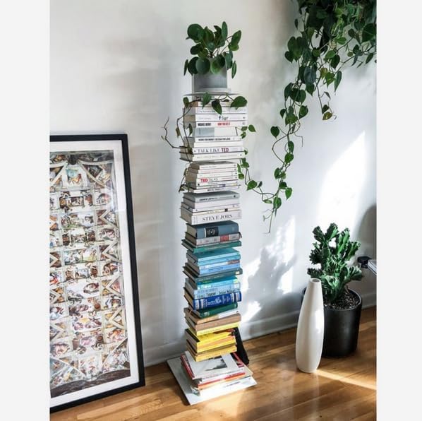 BBB ITALIA Sapiens Libreria a Colonna Verticale Bianca H152 10 Ripiani