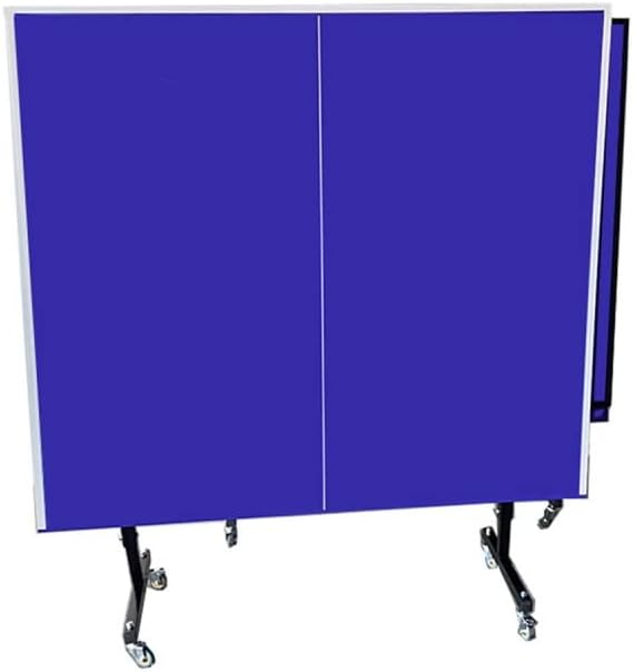 TechFit Tavolo da Ping Pong Professionale per Interni - Pieghevole da Interno con Inclinazione Unilaterale, Struttura Metallica Nera, Rete da 180 cm, Roti Silconate con Freni, 274x152,5x76 cm