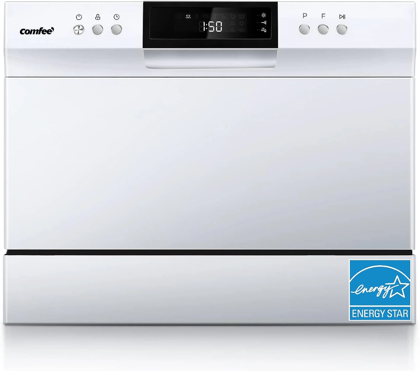 COMFEE Countertop Dishwasher, Energy Star Portable Dishwasher, 6 Place Settings