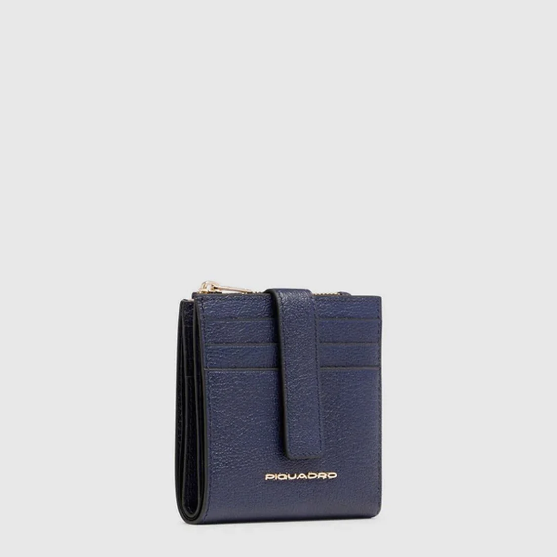 Portacarte donna Piquadro con portamonete blu PP6843W140R-BLU