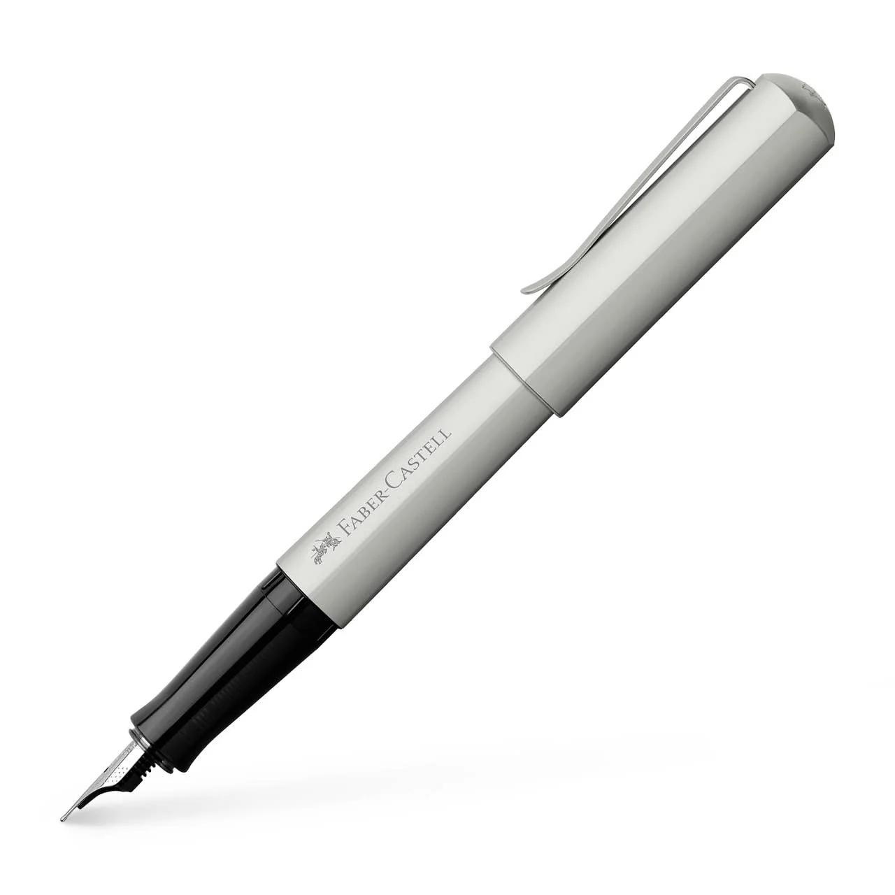 Faber-Castell Hexo Fountain Pens, Matte Silver