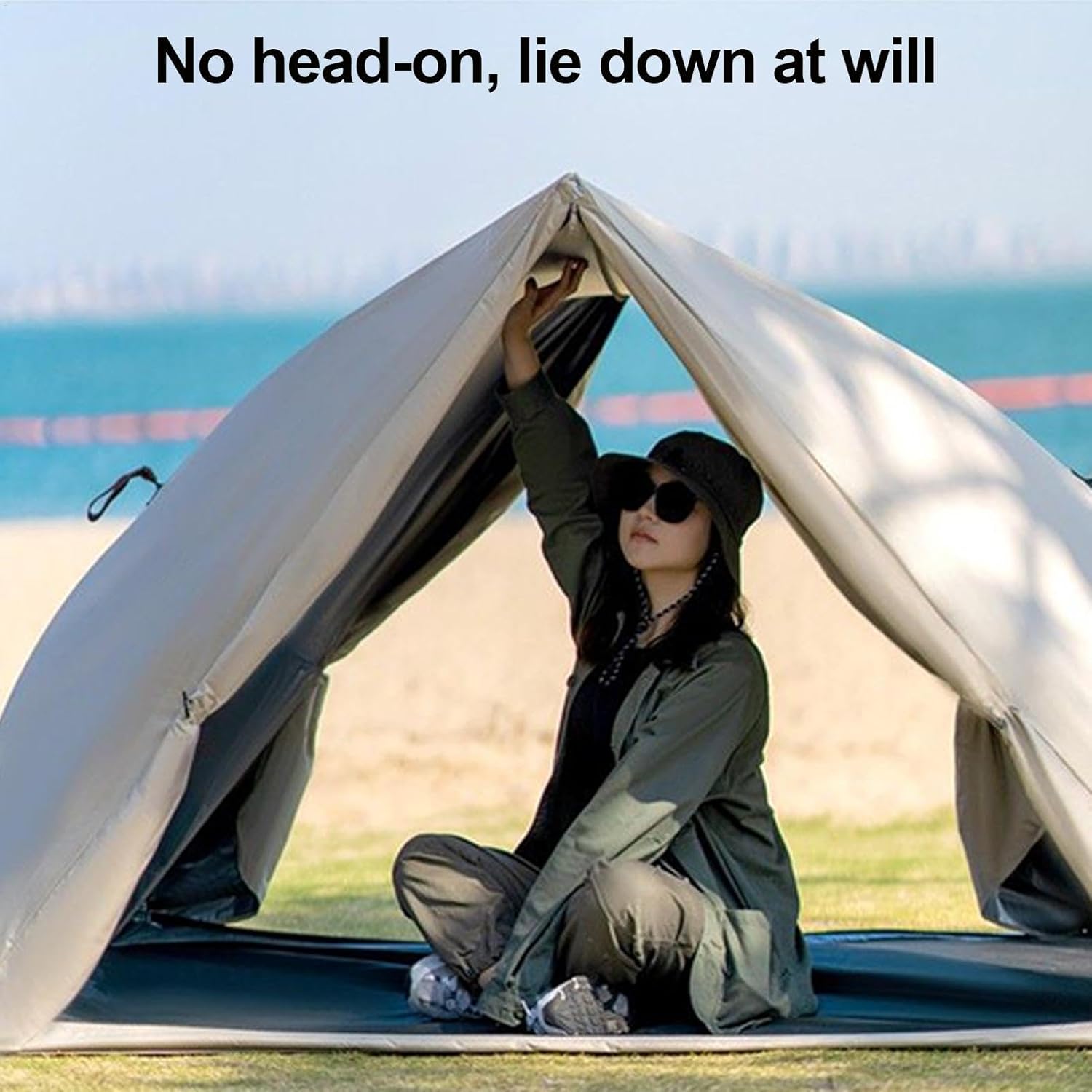 Easy Pop -Up Beach Tent Sun Shelter - Camping Camping Pavillon Shelter, Venture Screen House, Wasserdichtes Winddichtes Familienzelt Mit Maschenfenstern, Einfach Eingerichtet Für Wandern Und Outdoor F