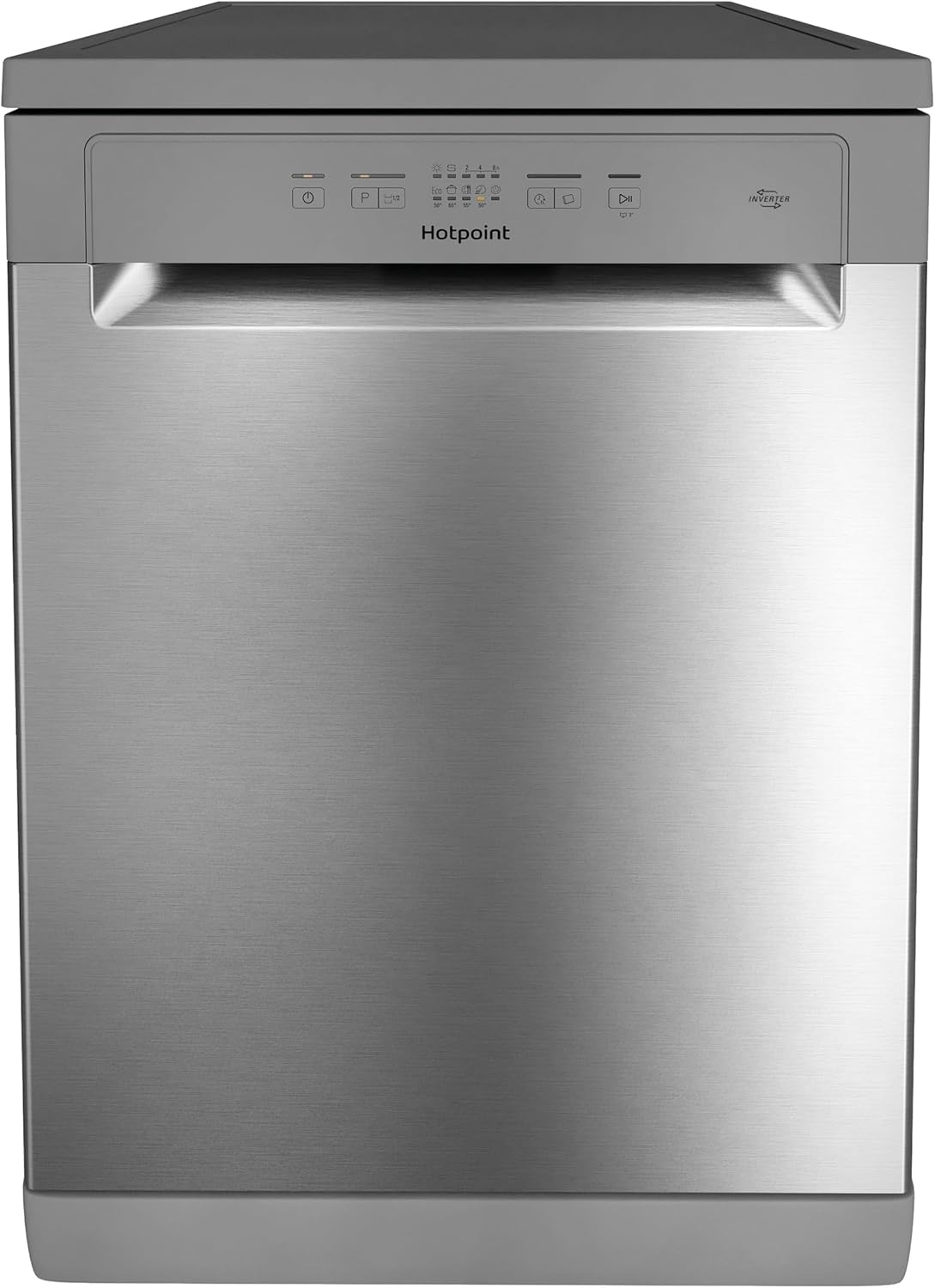 Hotpoint Ariston Dishwasher 14 Place Settings, 60 cm, Inox [Energy Efficiency Class] - H2F HL626 X