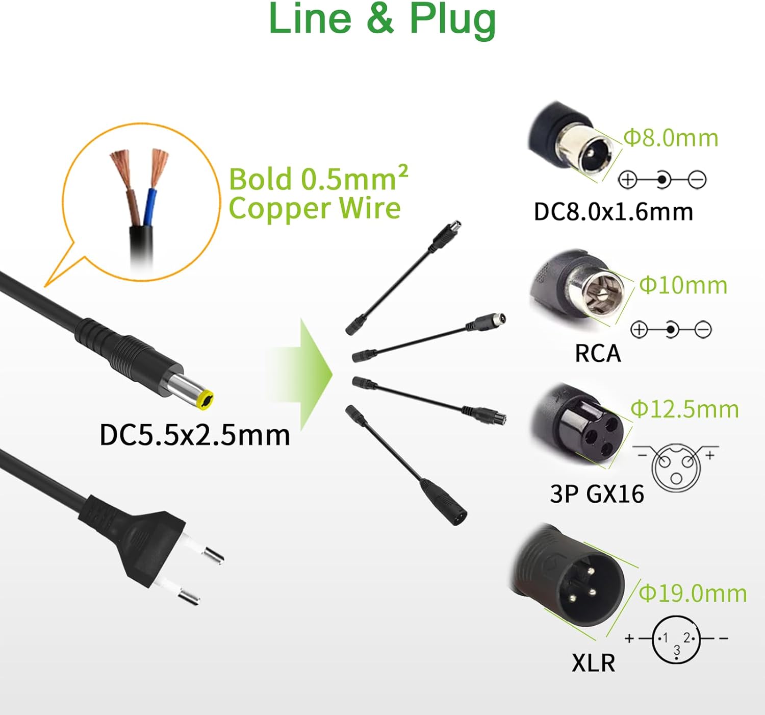 Qintrumiot Caricabatteria Bici elettrica 54,6V 3A caricatore bici elettrica, 48V monopattino caricabatterie,13S 48V carica batteria agli ioni di litio