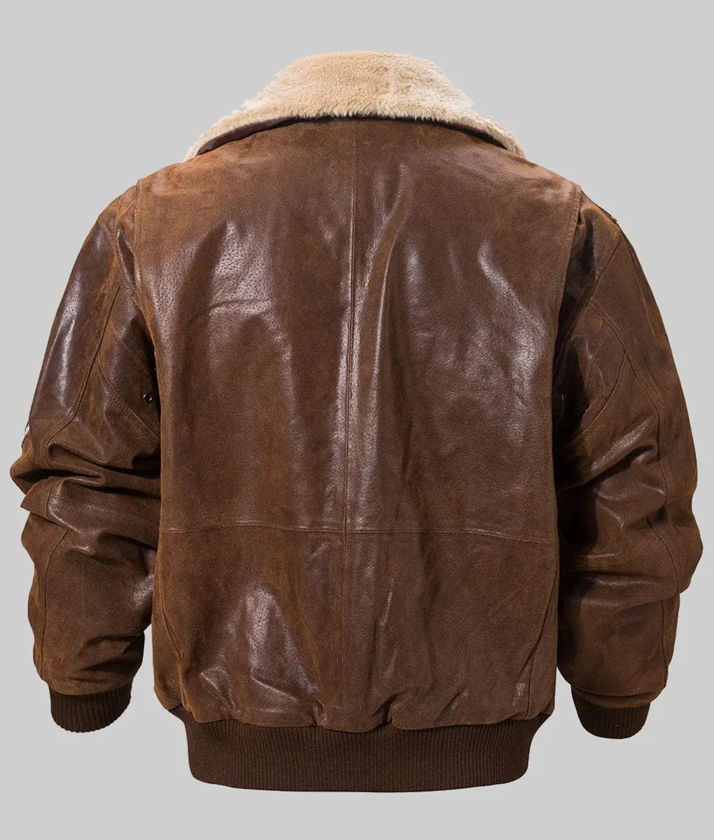 Richard Brown Leather Aviator Jacket