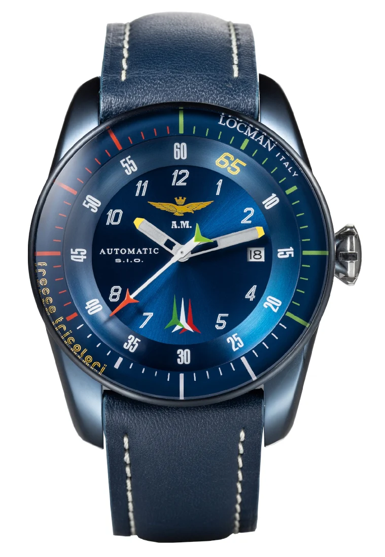 Orologio Locman Frecce Tricolori limited acciaio IP blu 0455B02S-BLFTBLPB