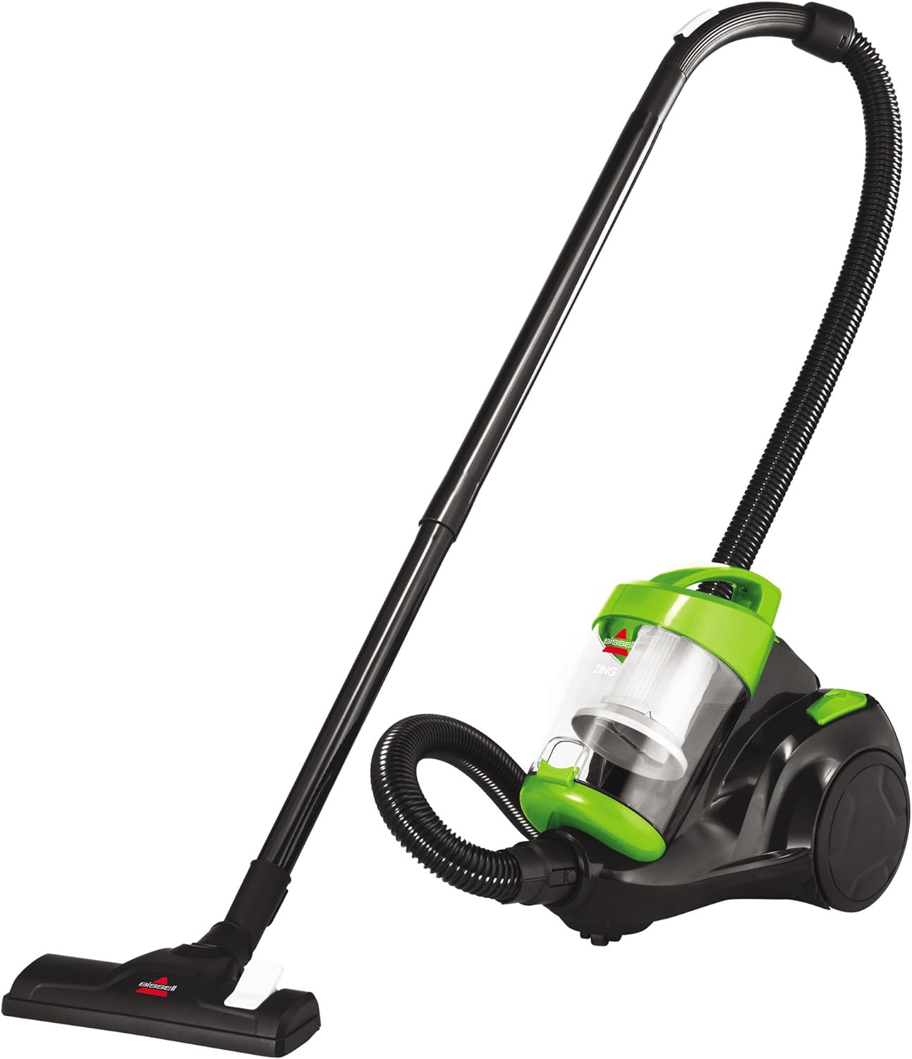 BISSELL Zing Lightweight Bagless Canister Vacuum 2156A Black/Citrus Lime