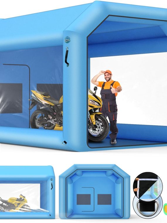 Brand Inflatable Paint Booth &ndash; Portable Spray Tent with Air Blowers & Double Layer Filter for Car & Furniture Painting
